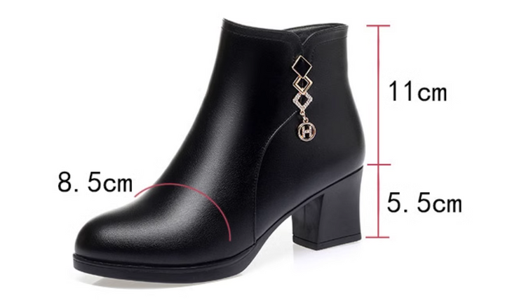 bota de cuero térmica