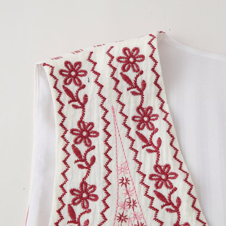 Chaleco Bordado Urban Chic