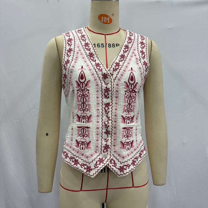 Chaleco Bordado Urban Chic